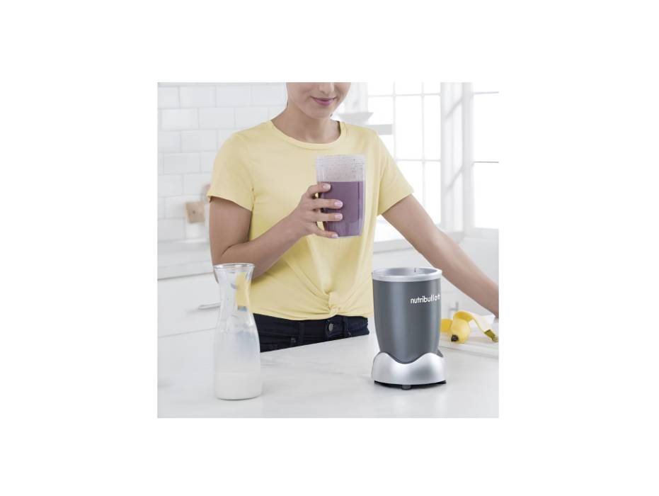 NutriBullet 600 Watts, 9pc Accessories, Multi-Function High Speed Blender, Mixer System With Nutrient Extractor, Smoothie Maker