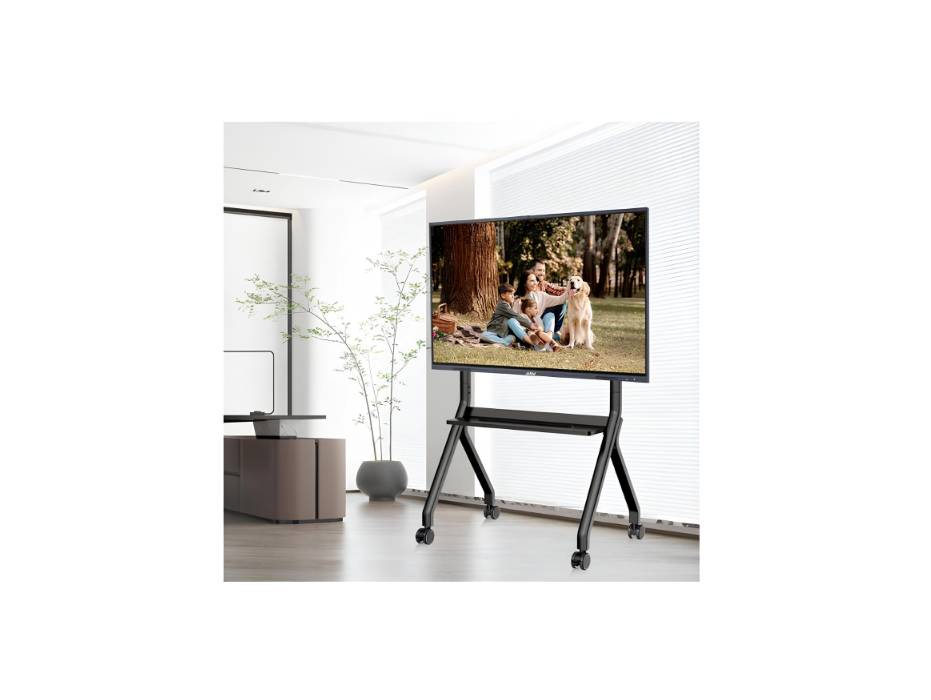 JAV Smart Board Stand for Interactive Whiteboard 55'', Four Lockable Wheels, Design for The Modern Office or Classroom, (JAV-ST-002)