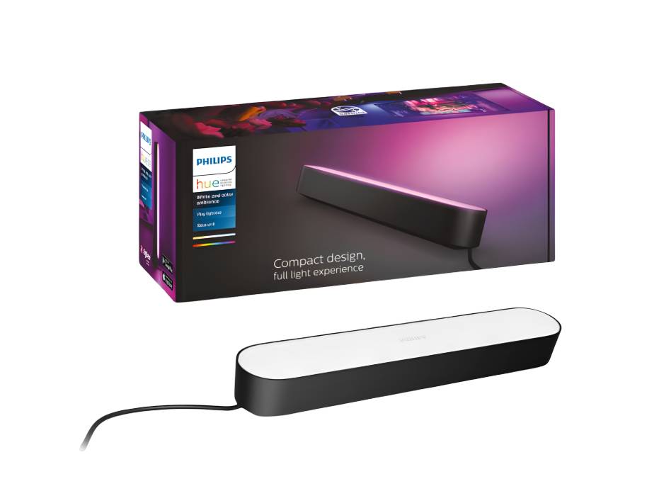 PHILIPS HUE Play White and Colour Ambiance Smart Light Bar Single Pack Base Unit, Entertainment Lighting for TV and Gaming (Works with Alexa, Google Assistant and Apple HomeKit)