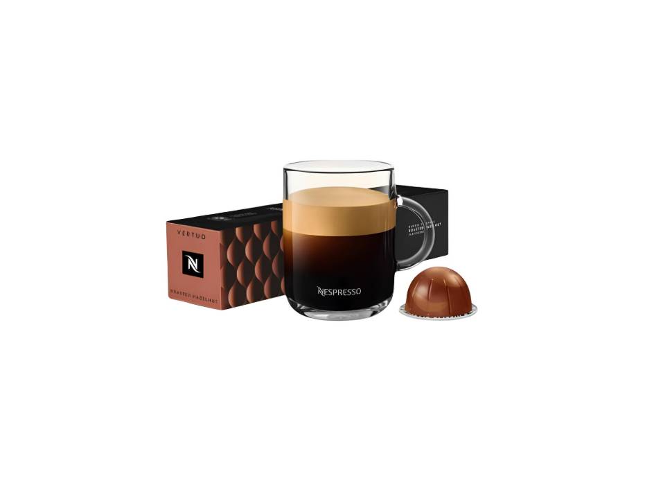 Nespresso Vertuo Roasted Hazelnut, Rich & Nutty, 10 Capsules