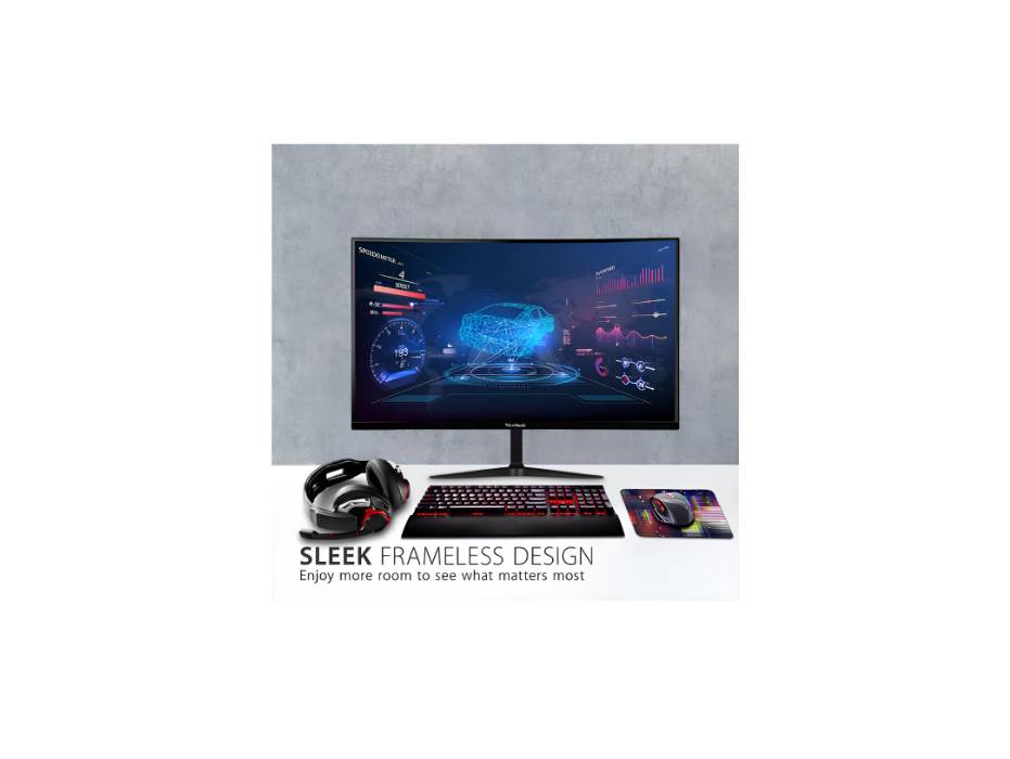 ViewSonic OMNI VX2718-2KPC-MHD 27 Inch Curved 1440p 1ms Gaming Monitor