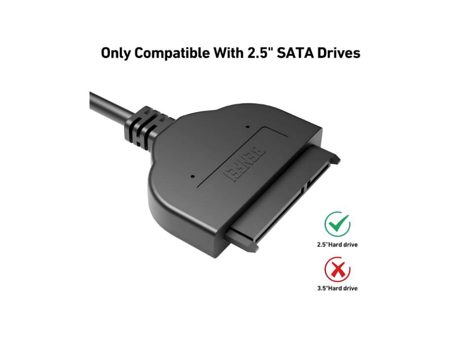 BENFEI SATA to USB Cable, BENFEI USB 3.0 to SATA III Hard Driver Adapter Compatible for 2.5 inch HDD and SSD