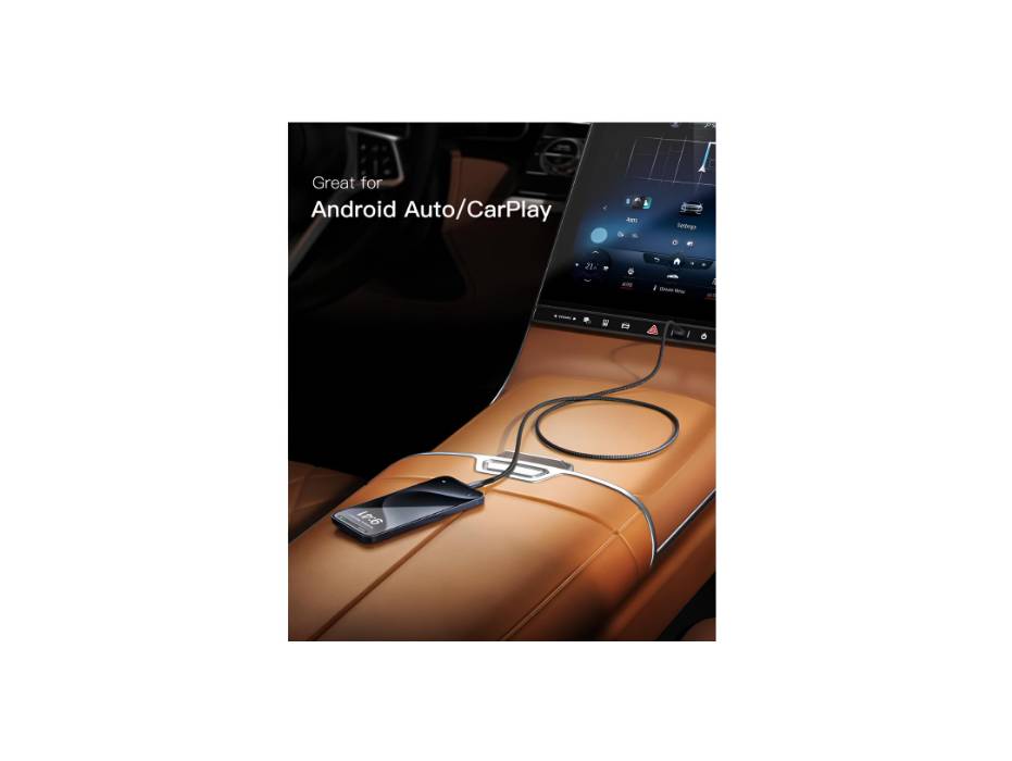 Stouchi USB C Cable 20CM Short 𝟏𝟎𝐆𝐁𝐏 USB 3.1 Gen 2 Nylon Braided Fast Charging Data Transfer Cable, USB A to USB C Charger for Android, Apple and Hard Drives