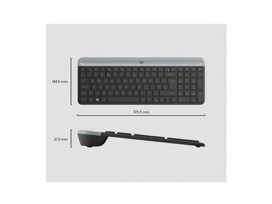 Logitech MK470 Slim Wireless Keyboard and Mouse Combo