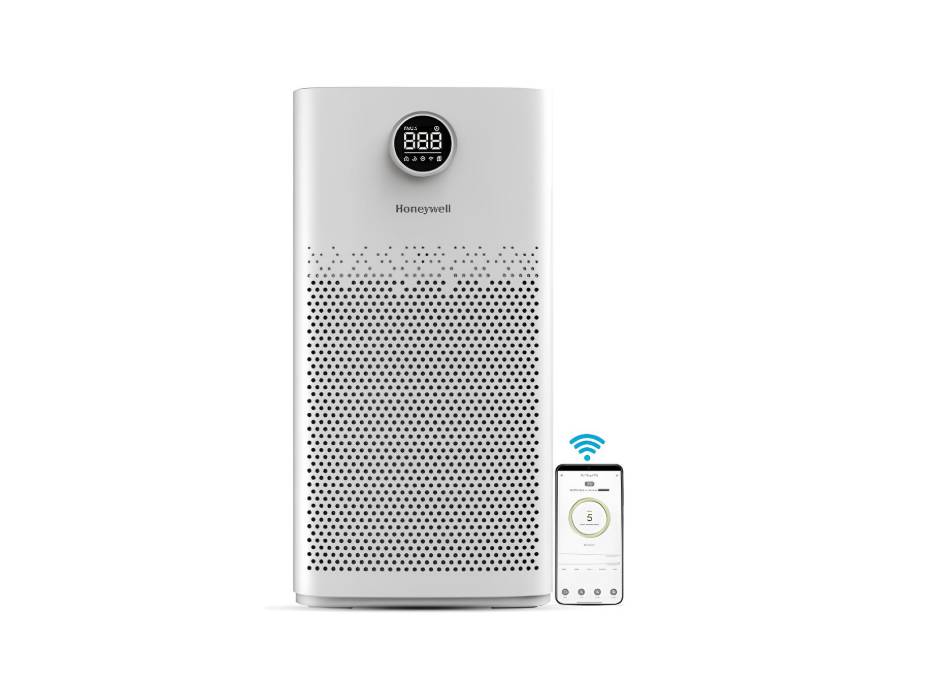 Honeywell Air Touch P2 Air Purifier, Home & Office – 79m² / 853 Sq. Ft, CADR 550m³/h, 4-Stage Filtration with PM2.5 Display, UV, WIFI & Alexa