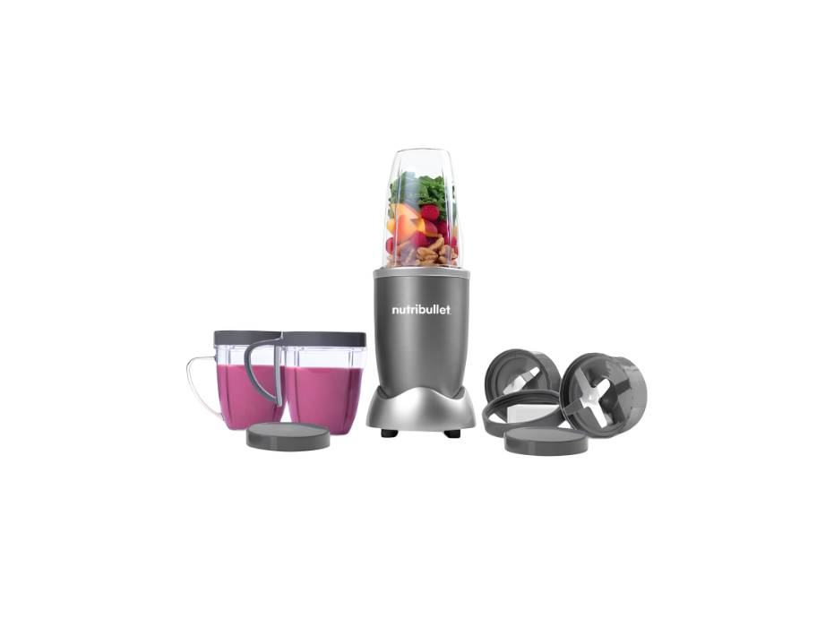 NutriBullet 600 Watts, 9pc Accessories, Multi-Function High Speed Blender, Mixer System With Nutrient Extractor, Smoothie Maker