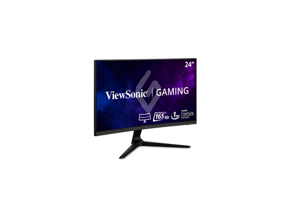 Viewsonic Omni VX2418C 24 Inch 1080p 1ms 165Hz Curved Gaming Monitor with AMD FreeSync