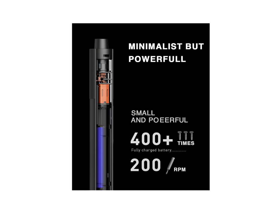 Xiaomi Electric Precision Screwdriver, 2 Speed Adjustable Torque with 24 Screwdriving Bit & Magnetic Container