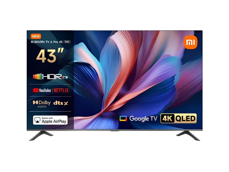 Xiaomi TV A Pro 43" 2026, 4K QLED Display, Smart TV