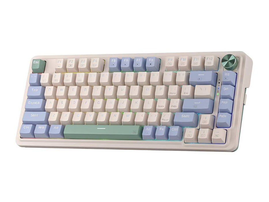 Redragon K673 PRO RGB Gaming Keyboard with 75% Wireless Seal, 3 Modes, Compact Mechanical Keyboard with Hot Swap Socket