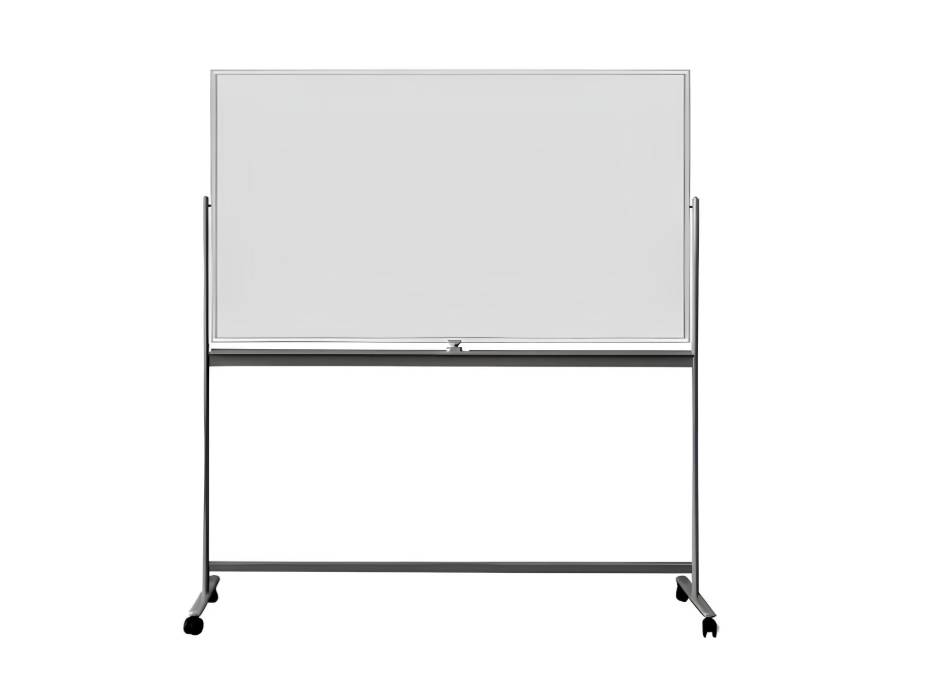 Double Sided Magnetic White Board with Metal Stand and Wheels 120 x 200 cm