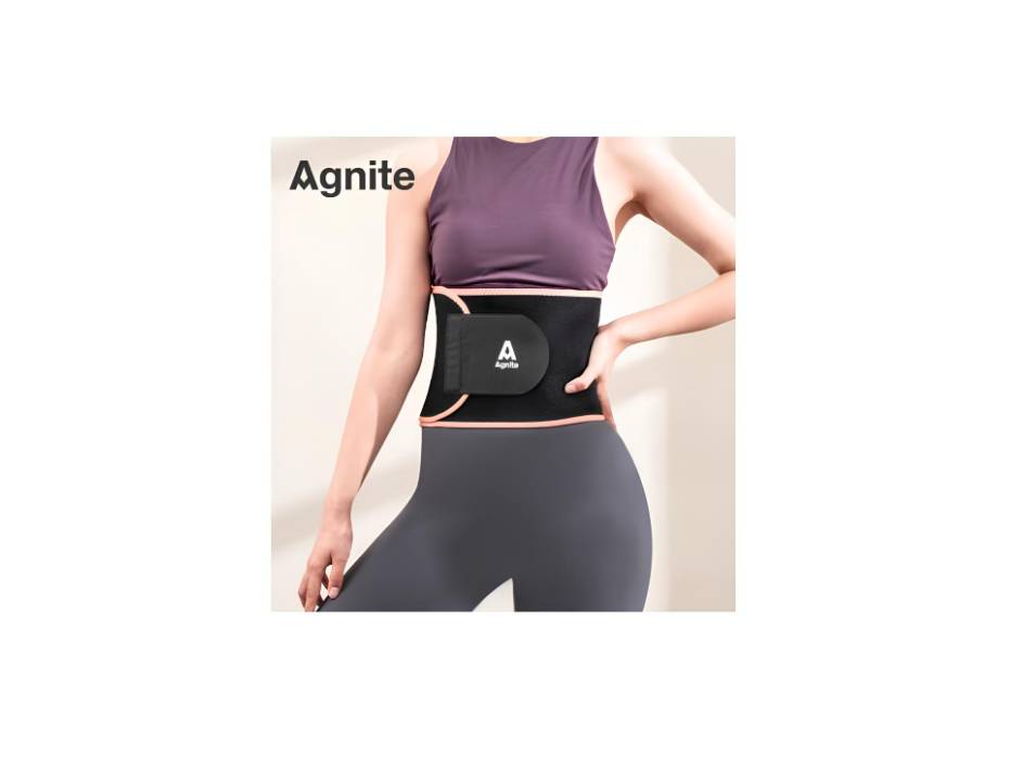 Agnite ER381 Yoga Waist Protection – One Size Fits All (Pink) – Supportive Comfort for Your Practice