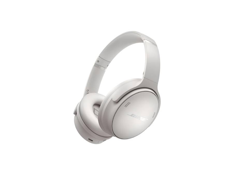 Bose QuietComfort Wireless Noise Cancelling Headphones, Bluetooth Over Ear Headphones with Up To 24 Hours of Battery Life, White