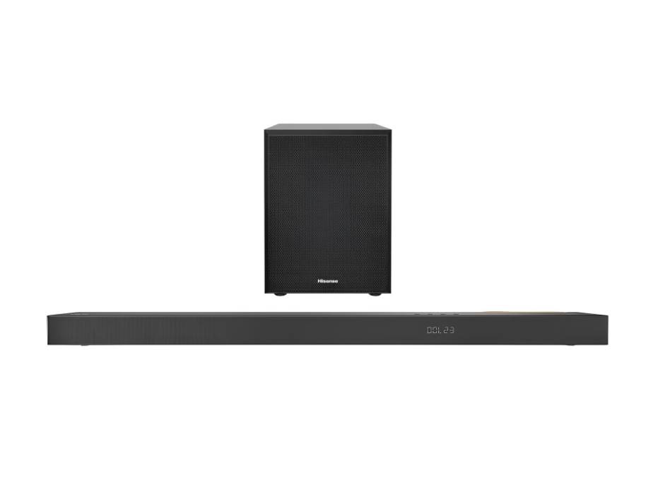 Hisense U5120G 5.1.2ch Premium Sound Bar with Wireless Subwoofer, 510W, Hi-Res Audio, Bluetooth 4.2, 4K HDR Pass Through, Type-C, HDMI ARC/Optical/AUX/USB