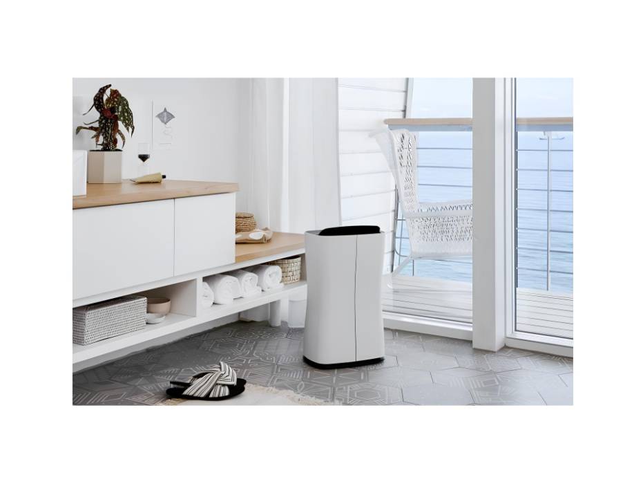Stadler Form Theo Swiss Design Dehumidifier 10L per Day Silent Operation, for Home Office up to 40m² 2 Liter Water Tank, 1–7H Timer, Continuous Drainage
