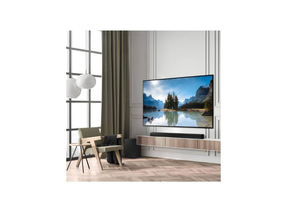 Samsung B-series Soundbar, B650D, 3.1 ch, Subwoofer, Dolby Audio/DTS Virtual:X, Built-in Center Speaker, Adaptive Sound, HW-B650D/ZN