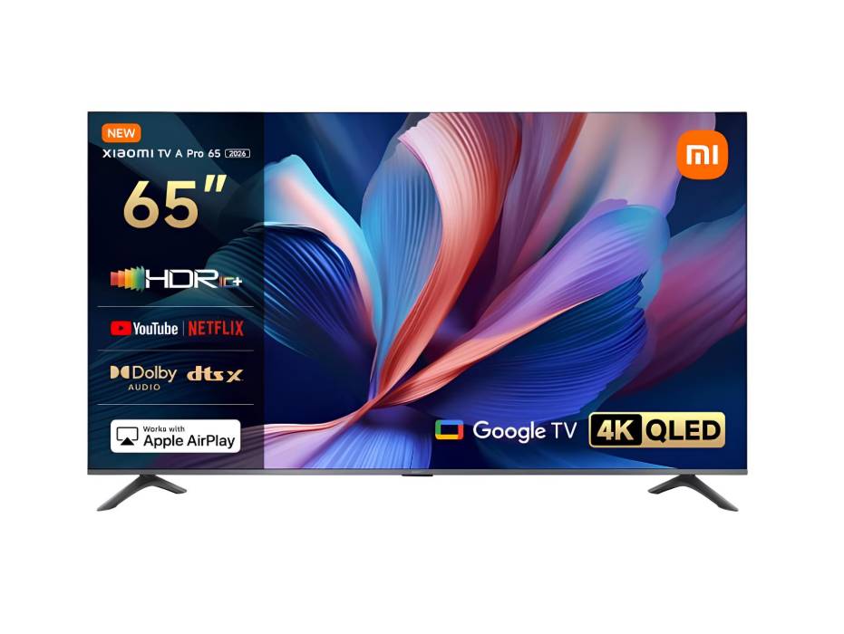 Xiaomi TV A Pro 65" 2026, 4K 120Hz QLED Display, Smart TV