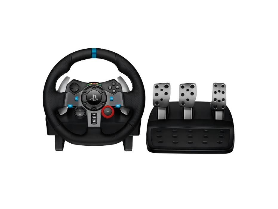Logitech G29 Driving Force Racing Wheel and Floor Pedals for PS5 Pro, PS5, PS4 and PC - Black - UAE Version
