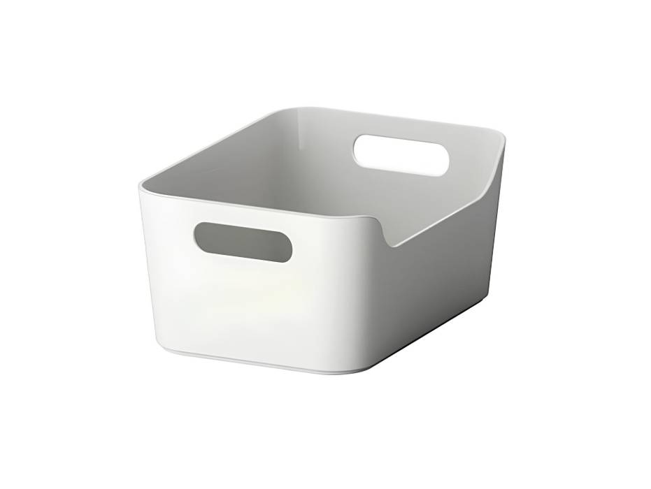 Variera, Inc. Open 9.4 x 6.75 x 4.3 Inches Grey/White Storage Box