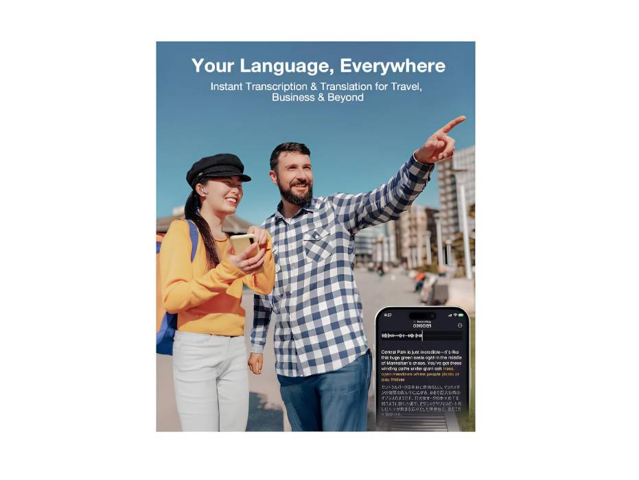 RecDot AI Voice Recorder Earbuds, viaim AI Meeting Assistant with Transcription, 17 Languages, FlashRecord, to-Do Lists & Summaries with viaim AI, 48dB ANC for Meetings, Interviews & Lectures, Sliver