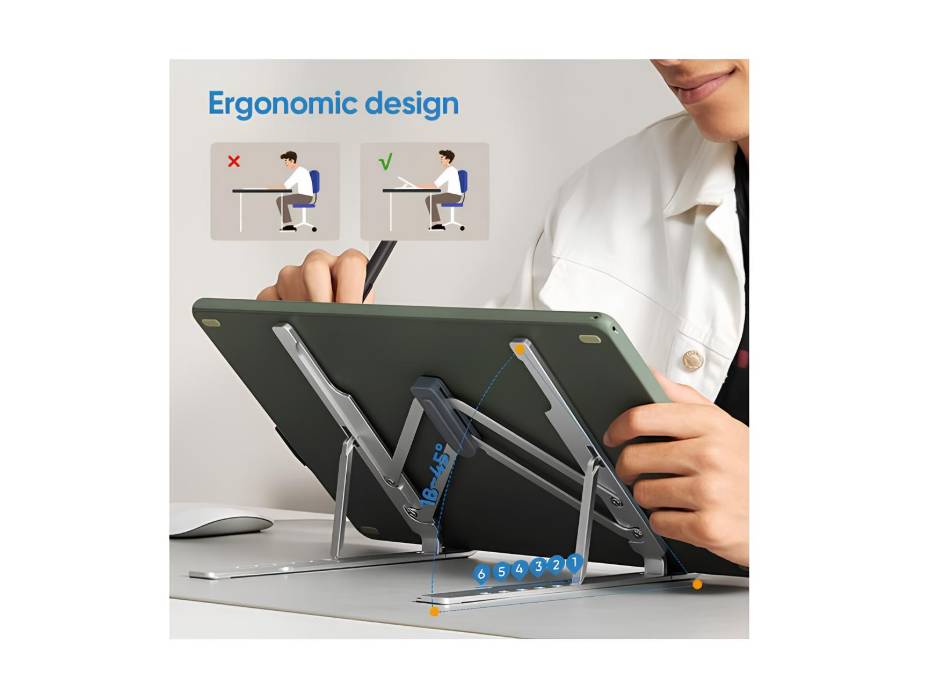 XP-pen ACS05 Tablet Stand Portable Tablet Holder with 6 Adjustable Angles