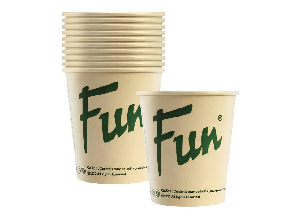 Fun Bamboo Paper Cups 7oz, Pack of 20