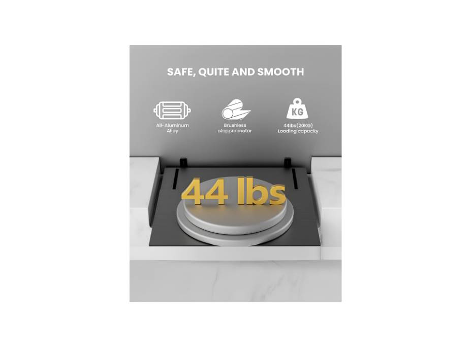 AWOL VISION IC-A150 Motorized Slider Tray for Ultra short throw(UST) projector, extend to 150" picture, automatically Retractable Tray telescopic design, smart syncs with projector's power