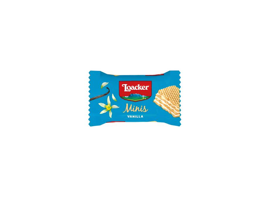 Loacker Minis Vanilla Wafers, 10g Pack of 15