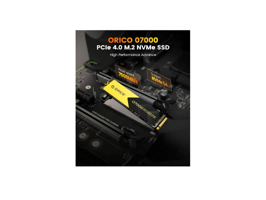ORICO 2TB NVMe SSD PCIe 4.0- Up to 7000MB/s, M.2 SSD 2280 PCIe 4.0X4 Internal Solid State Drive SSD