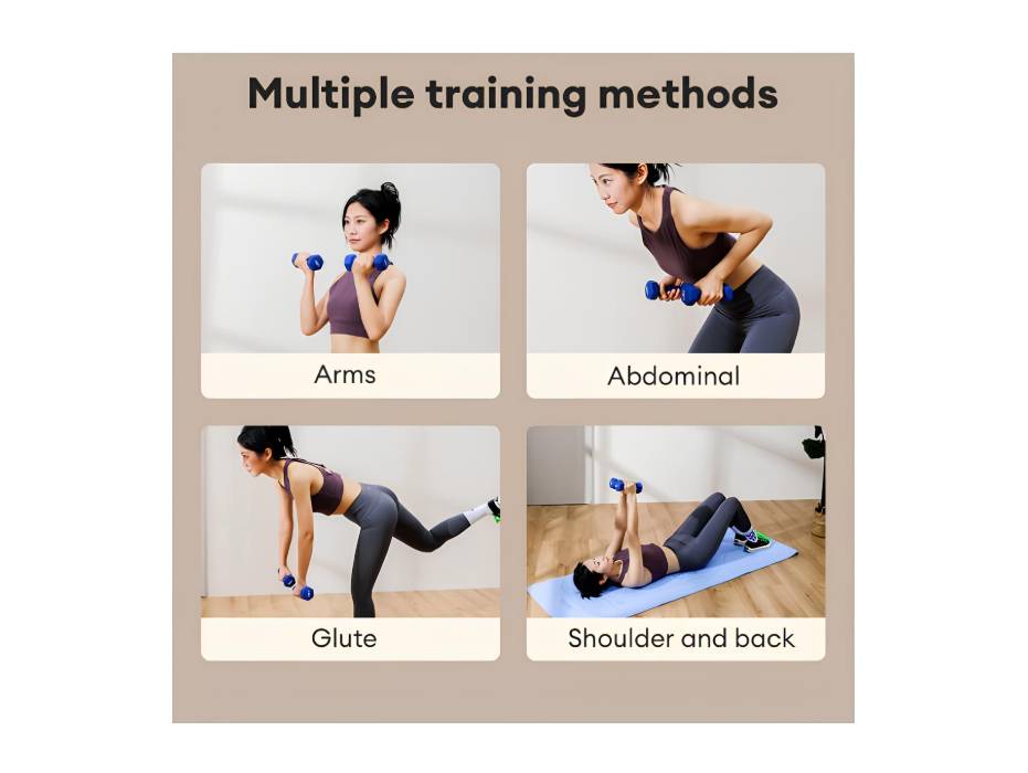 Agnite ER082-BL 1.5kg Dipped Dumbbell - Durable and Stylish Fitness Equipment in Blue