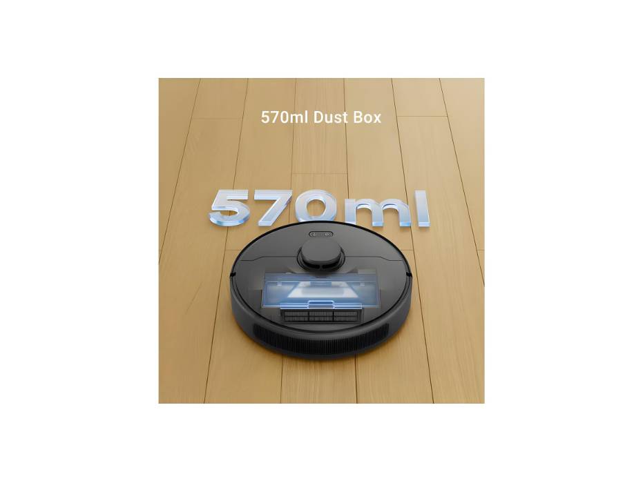 Dreame D9 Max Gen 2 Robot Vacuum Cleaner with Mop, 6000Pa Suction, LiDAR Navigation, 285 minutes Runtime, Suitable for Floors/Carpets/Pet Hair, WiFi/Alexa/App Control