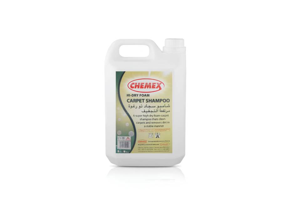 Chemex Hi-Dry Foam Carpet Shampoo, 5 liters