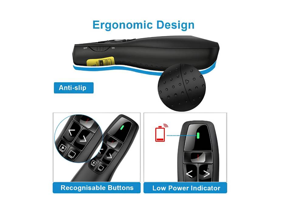 Wireless Remote Clicker Presenter, 24ghz