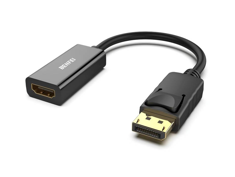 BENFEI Display Port to HDMI Adapter, Dp Male to Hdmi Female Converter with Audio