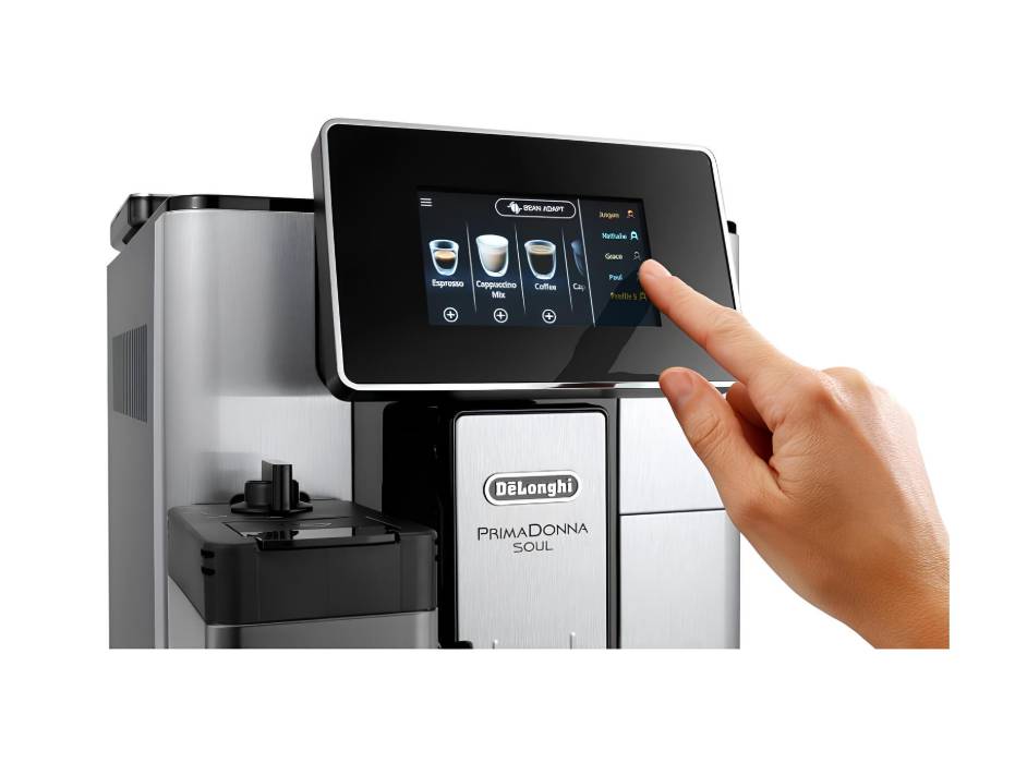 De'Longhi Coffee Machine PRIMADONNA SOUL Fully Automatic Bean to Cup Coffee Machine, 20+ Functions, Ideal for Espresso, Americano, Cappuccino, Latte - ECAM610.75.MB