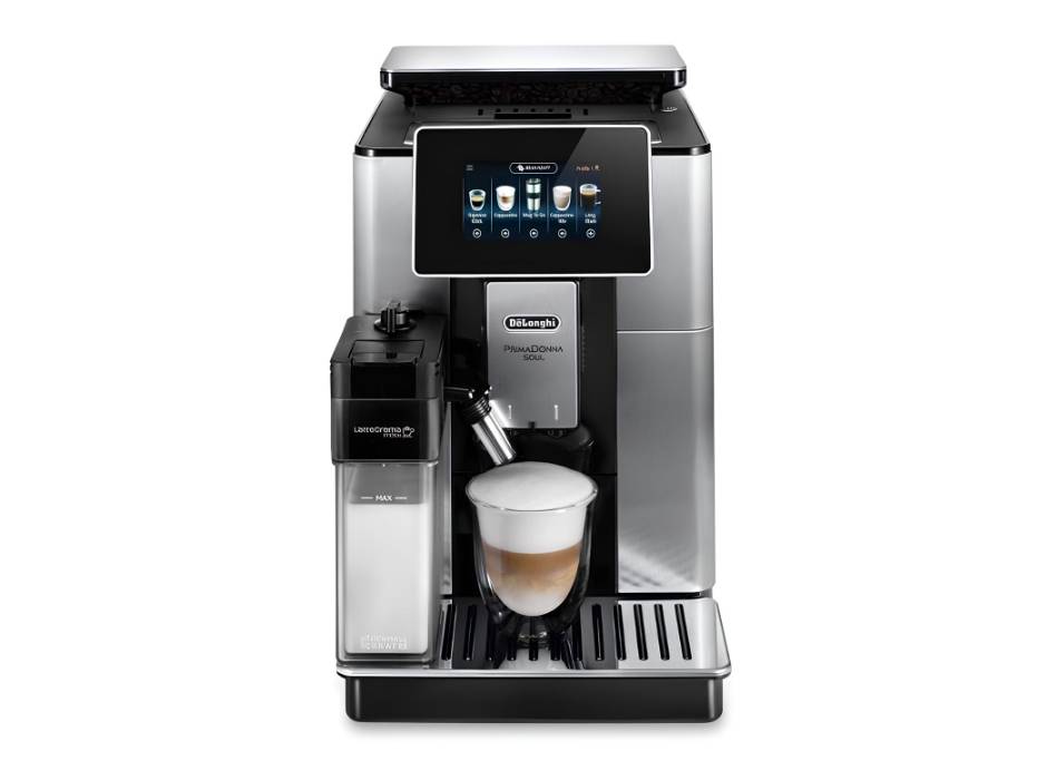 De'Longhi Coffee Machine PRIMADONNA SOUL Fully Automatic Bean to Cup Coffee Machine, 20+ Functions, Ideal for Espresso, Americano, Cappuccino, Latte - ECAM610.75.MB