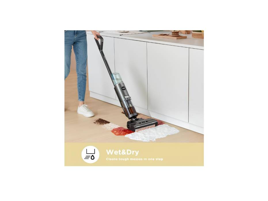 COMFEE' Wet Dry Vacuum Cleaner & Mop with Self Cleaning, 3 in 1 Powerful Vacuum Mop, Wash and Dry with 2 Water Tank for Multi-Surfaces, Hard Floors, GX5