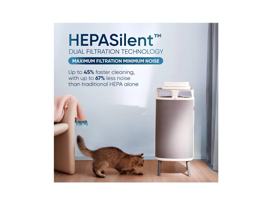 BLUEAIR Air Purifier for Rooms up to 79m²| DustMagnet 5440i - Tabletop Air Purifier for Dust, Pet Dander, Smoke, Mold, Pollen, Allergens, Odor Removal & HEPASilent
