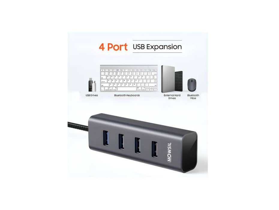 Mowsil USB 4 Port Hub