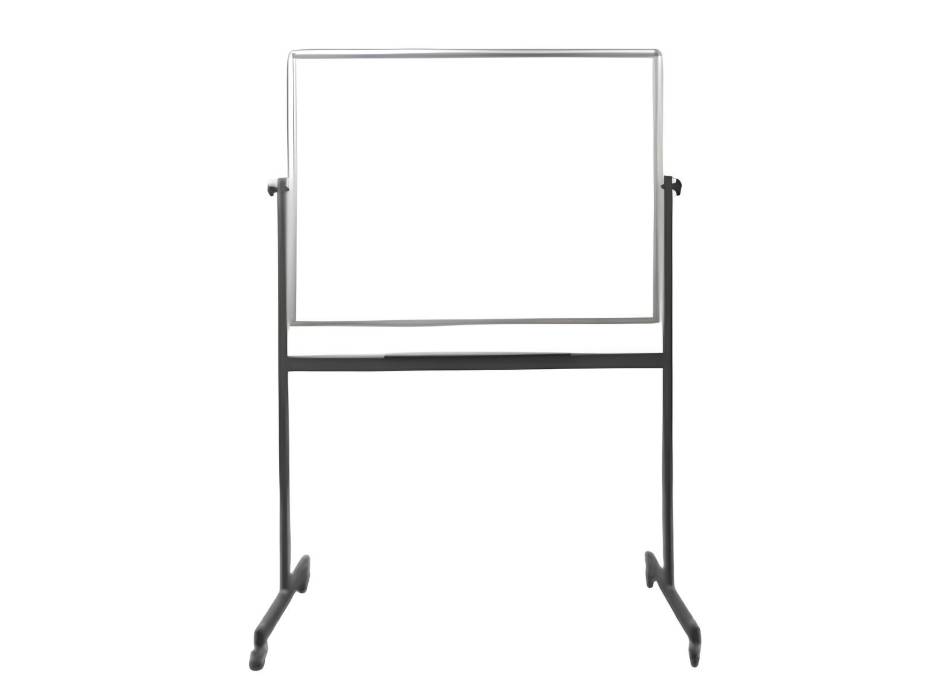 Double Sided Magnetic Whiteboard With Metal Stand & Wheels 1200mm x 1500mm (120cm x 150cm)