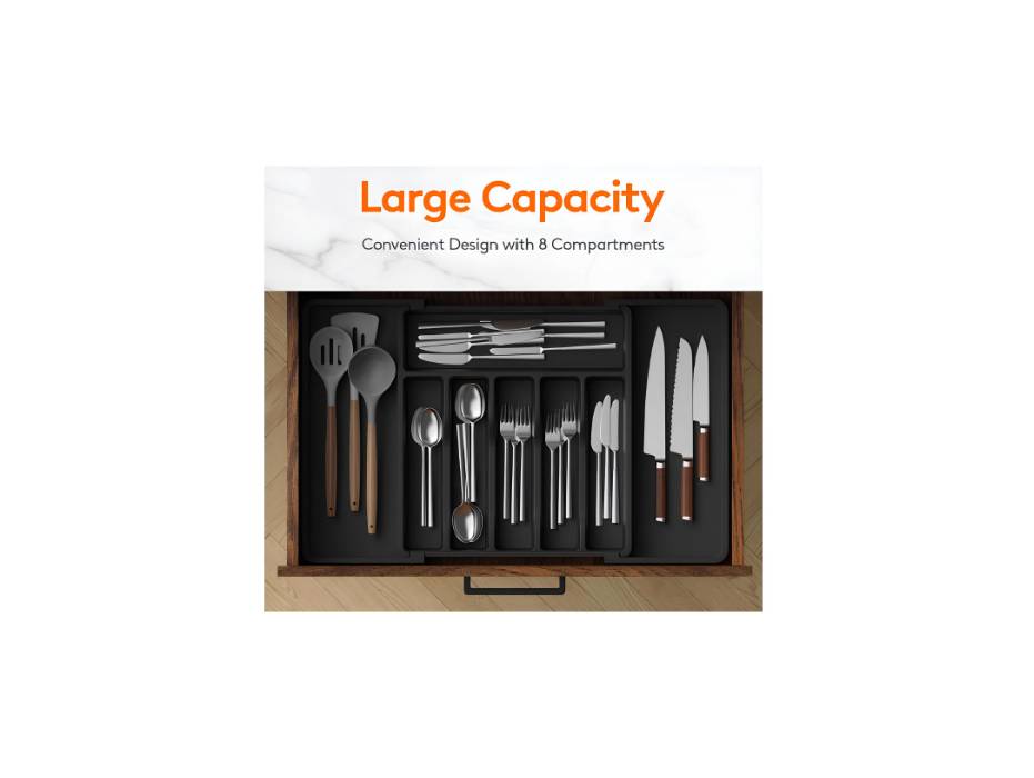 Lifewit Silverware Drawer Organizer