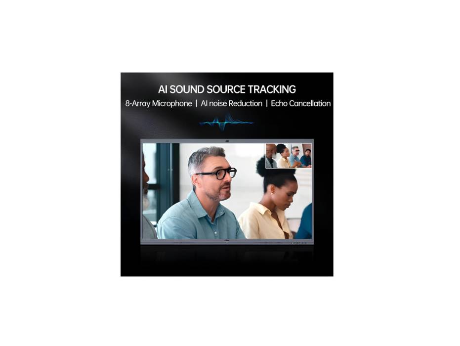 JAV Smart Board H10S Pro Series Google EDLA-Certified 4K Interactive Whiteboard for Office & Classroom Dual 48 MP AI Cameras, 2 x16W Soundbar, Android 14 OS 8GB+128GB, 55 Inch, Wall Mount Included