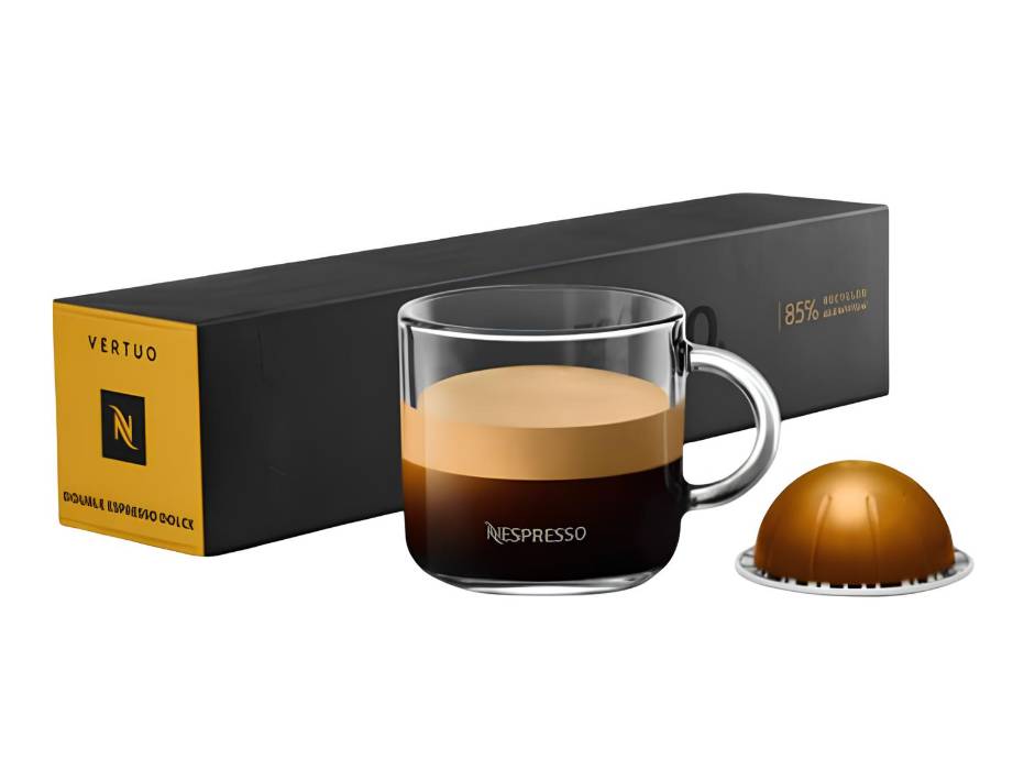 Nespresso Vertuo Double Espresso Dolce, Caramel, Cereal, Intensity 5, 10pcs/pack