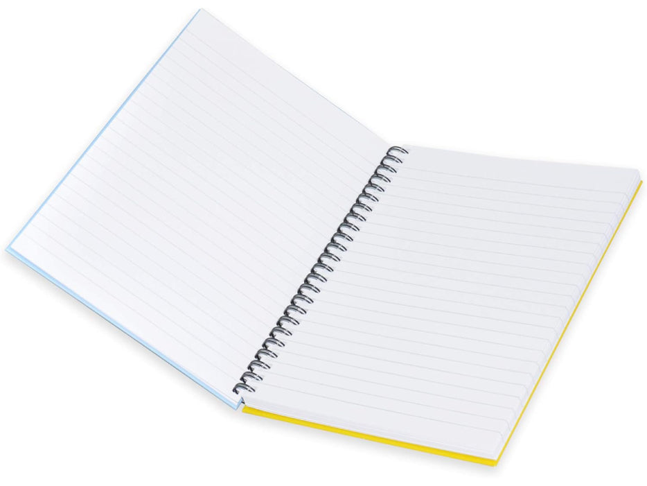 Spiral Hard Cover Notebook, Single Ruled, 100 Sheets, A4