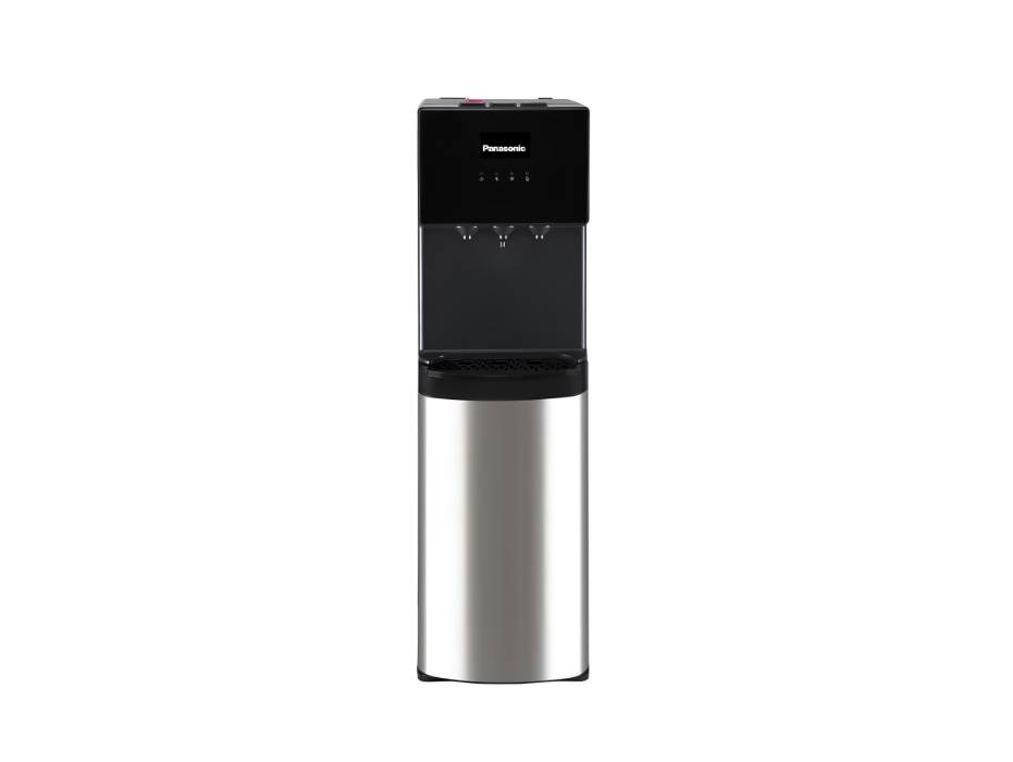 Panasonic Bottom Loading Water Dispenser, SDM-WD3438BG Black/ Stainless Steel Finish