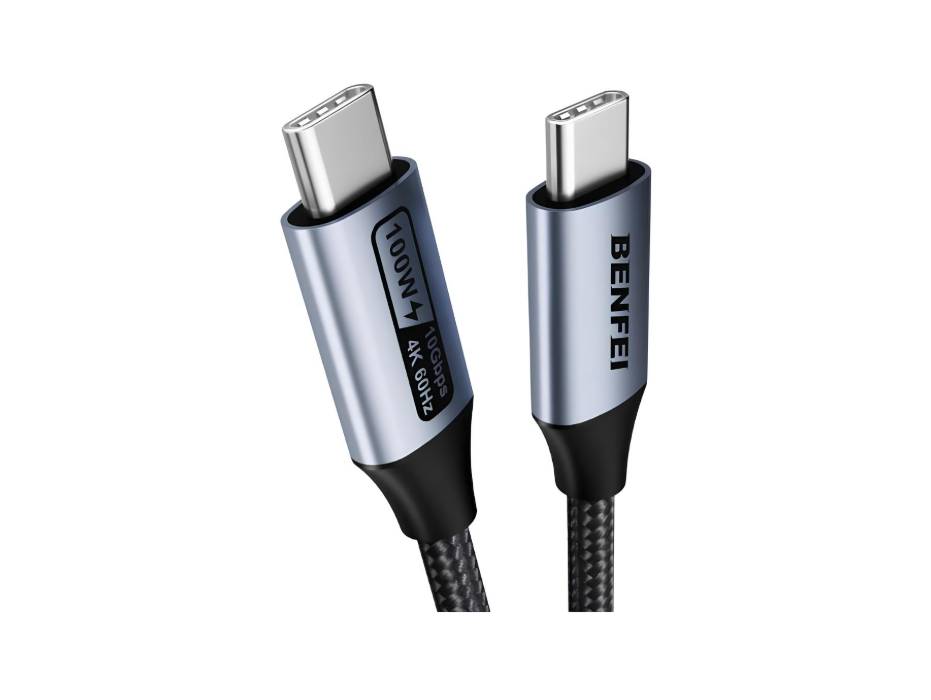 BENFEI USB C to USB C Cable: 4K@60Hz Display, 100W PD Fast Charging, 10Gbps Data Transfer, 3ft