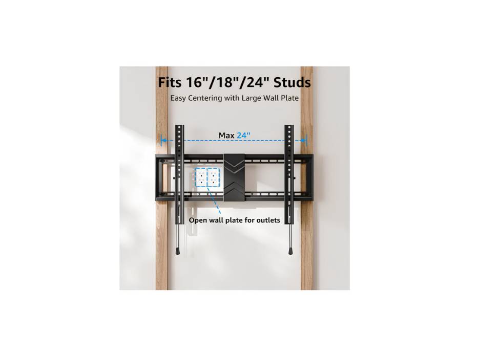 MOUNTUP TV Wall Mount Tilting for Most 37-84 Inch TVs, TV Mount with Level Adjustment, Max VESA 600x400mm