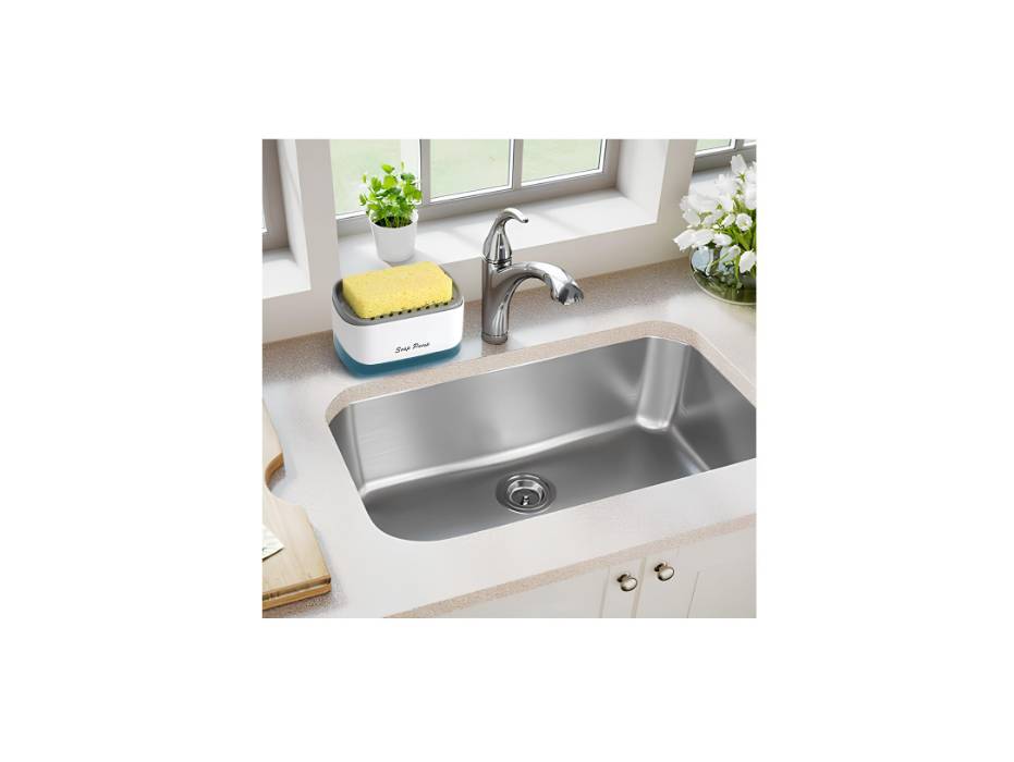 Bestseek Kitchen Dish Soap Dispenser with Sponge Holder