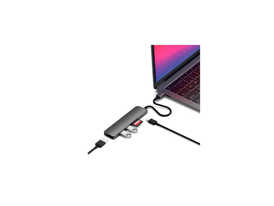 Satechi 6-in-1 Slim Aluminum Type-C Multi-Port Adapter