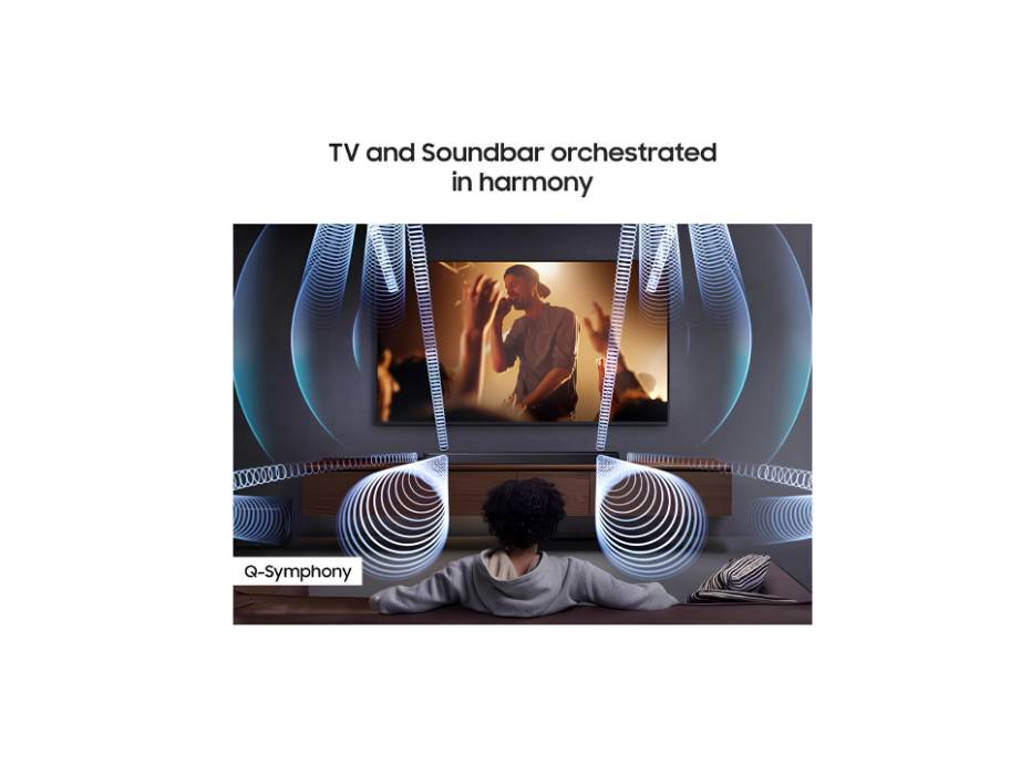 Samsung Q-series Soundbar, Q800F, 5.1.2 ch, Subwoofer, True 5.1.2ch Full Surround, Wireless Dolby Atmos, Q-Symphony, SpaceFit Sound Pro, HW-Q800F/ZN